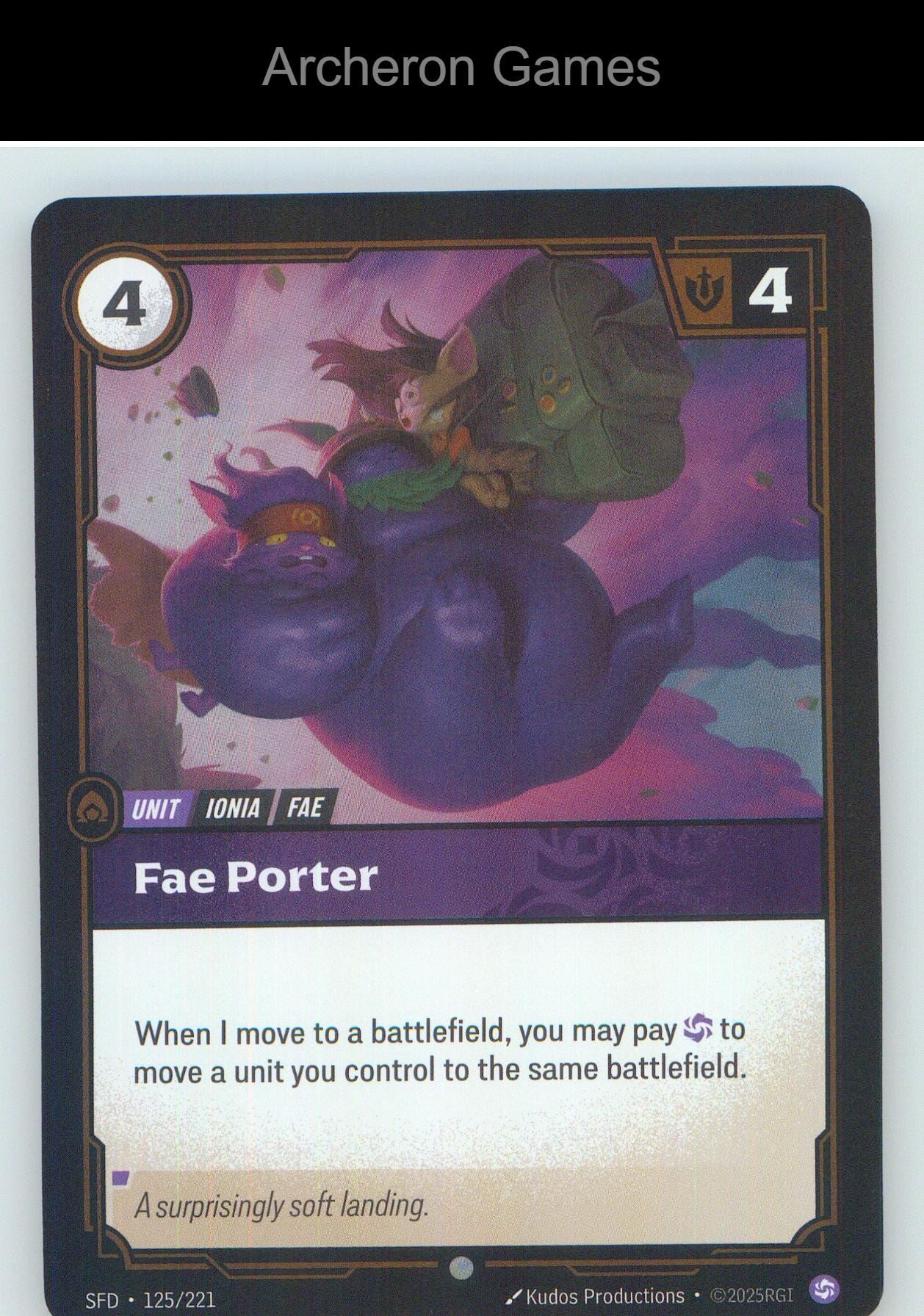 Fae Porter SFD 125/221 C Spiritforged Riftbound Card