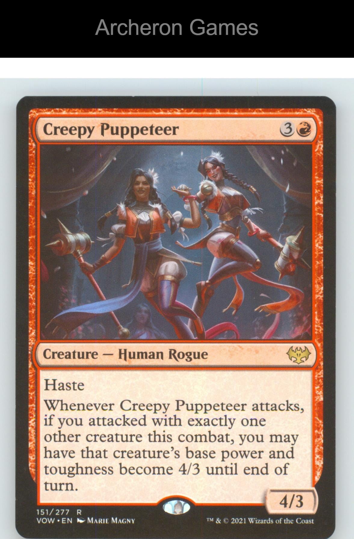Creepy Puppeteer VOW 151 R MTG Card NM/EX+