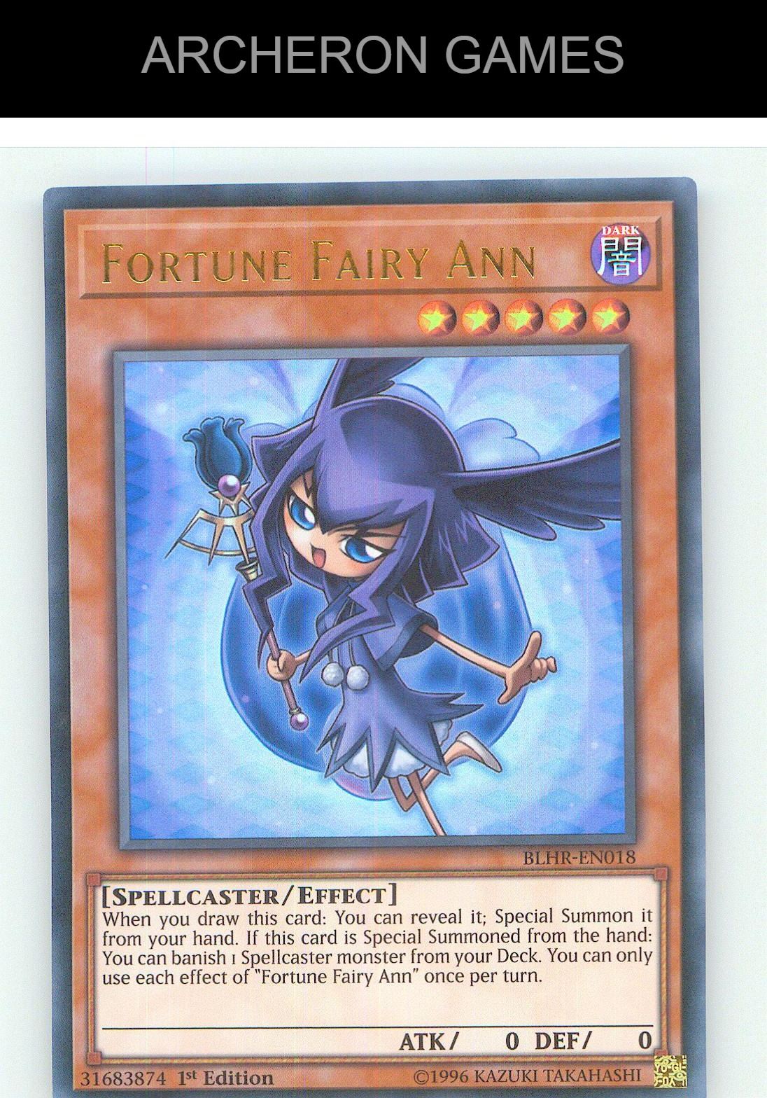 Fortune Fairy Ann Ultra Rare YUGIOH Card 1st Edition