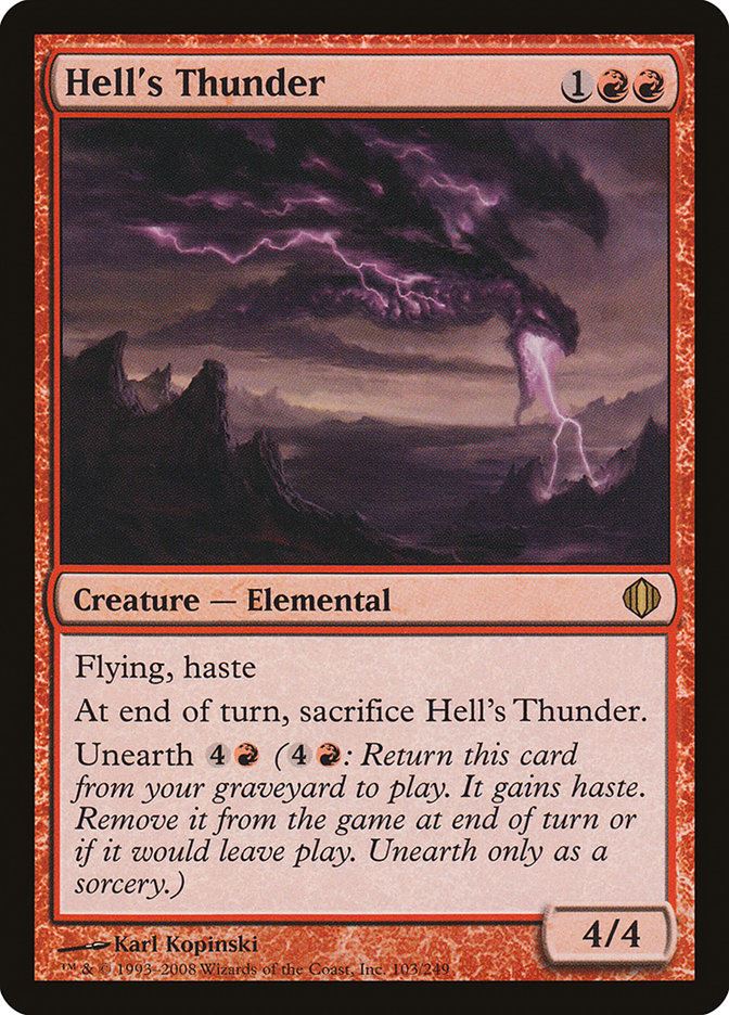 Mtg: ALA : Hells Thunder -  - NM