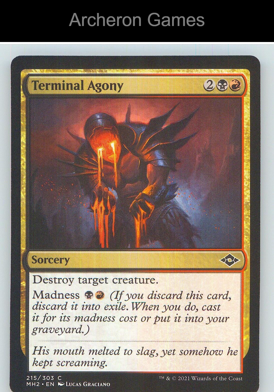 Terminal Agony MH2 215 C MTG Card NM/EX+