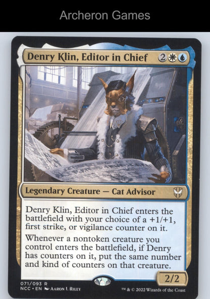 Denry Klin, Editor in Chief 71 R MTG Card Commander: Streets of New Capenna