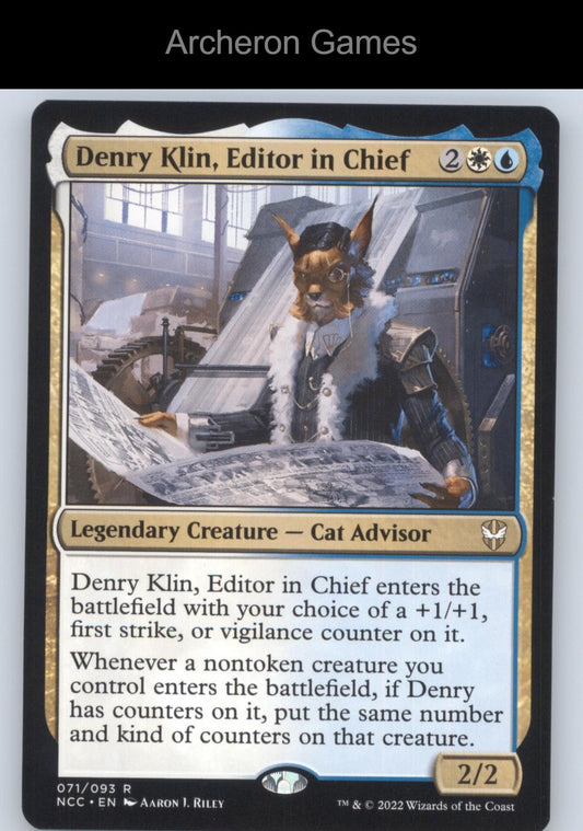 Denry Klin, Editor in Chief 71 R MTG Card Commander: Streets of New Capenna