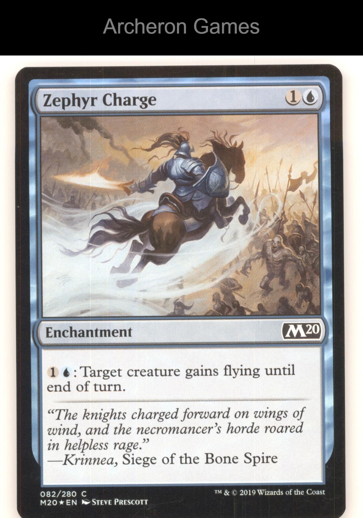Zephyr Charge 82 C MTG Card Core Set 2020