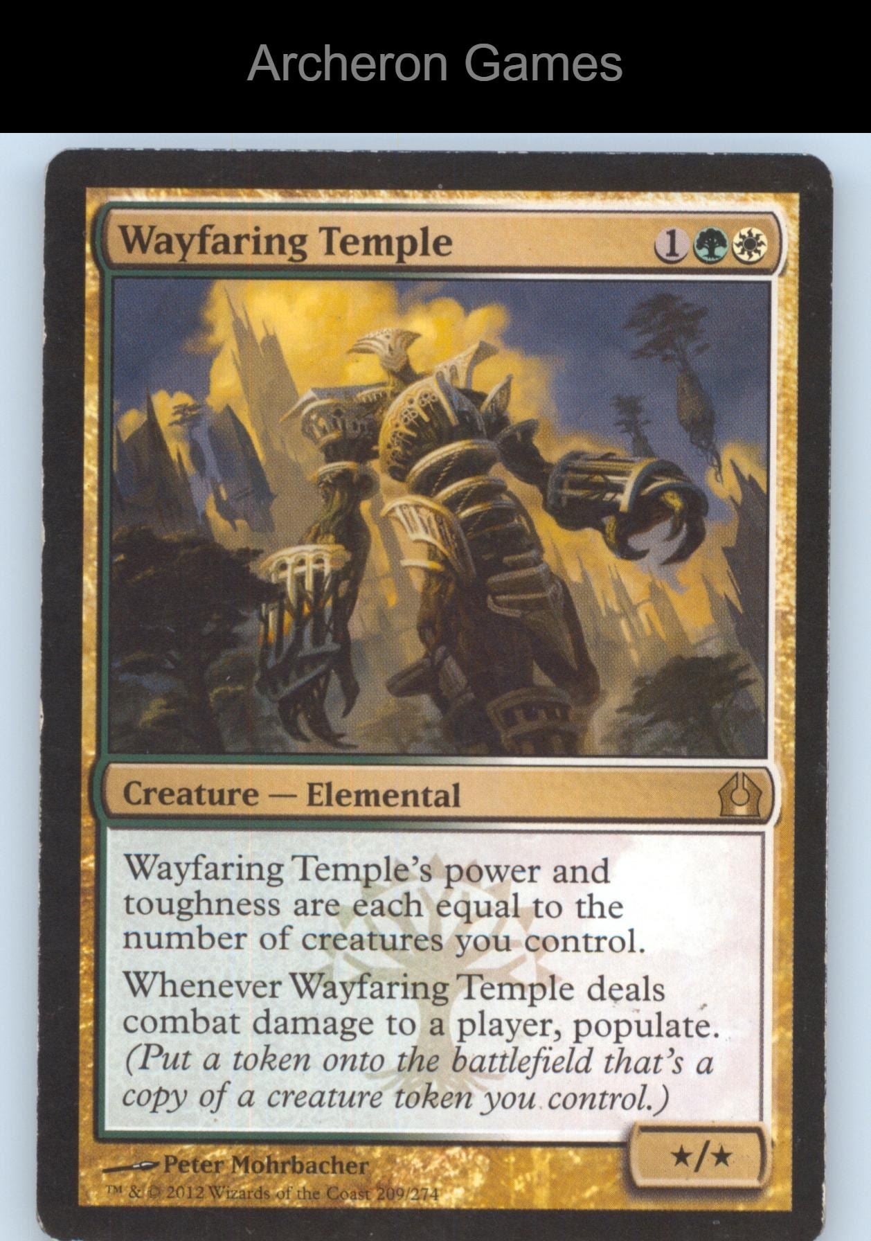 Wayfaring Temple 209 R MTG Card Return to Ravnica