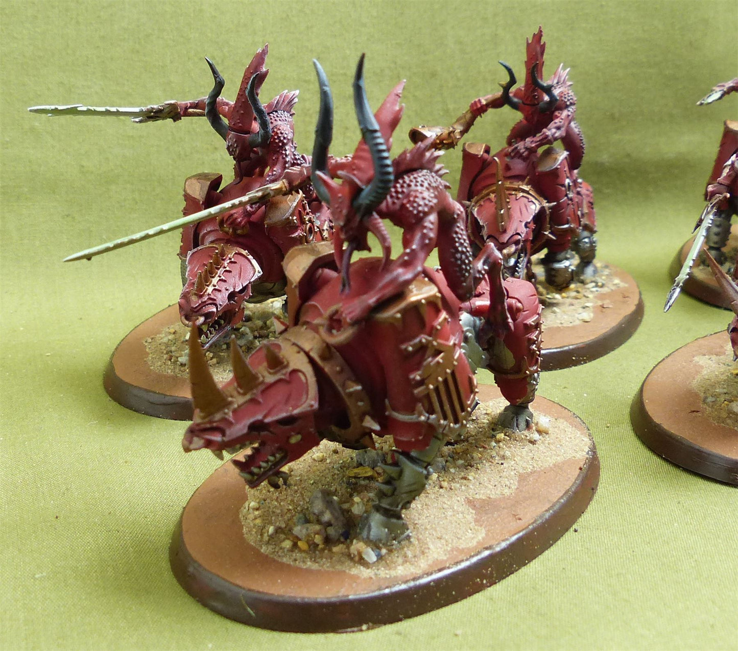 Bloodcrushers painted - Chaos Daemons - Warhammer 40K #K1
