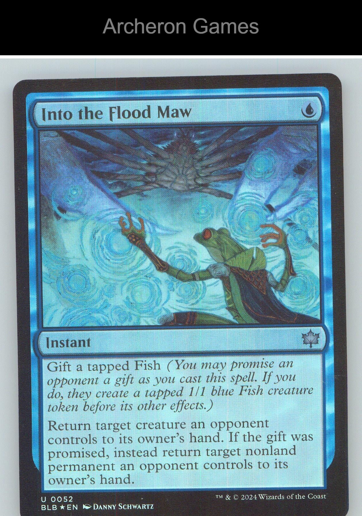 Into the Flood Maw BLB 52 UC MTG Card NM/EX+ Foil