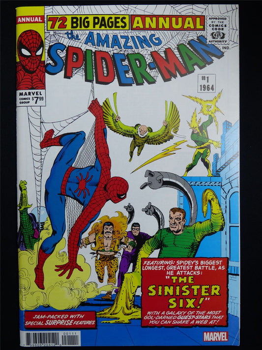 Amazing SPIDER-MAN Annual #1 1964 Cvr A Facsimile Edition - Marvel Comic #3XY