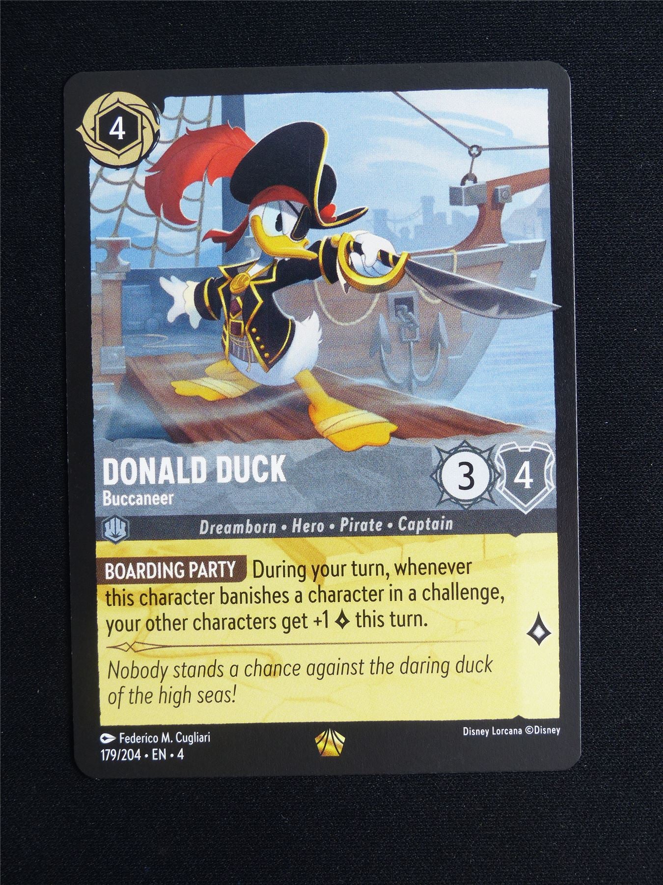 Donald Duck Buccaneer 179/204 - Lorcana Card #1ZU