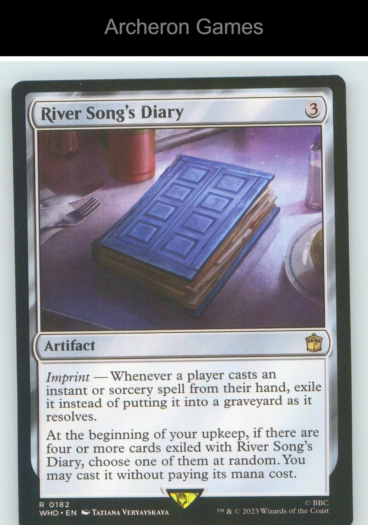 River Song's Diary WHO 182 R MTG Card NM/EX+
