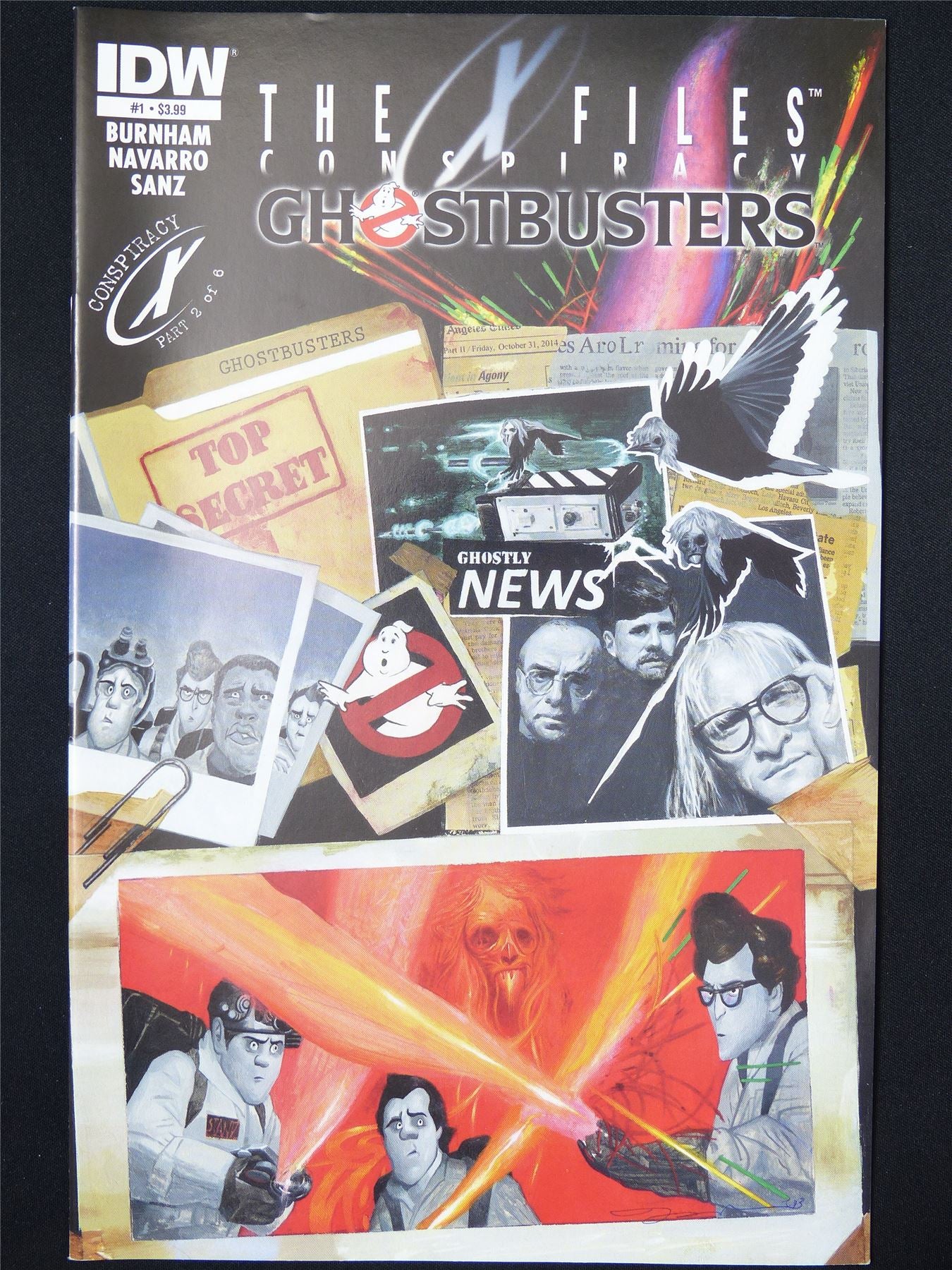 X-FILES Conspiracy: Ghostbusters #1 - B&B IDW Comic #TI