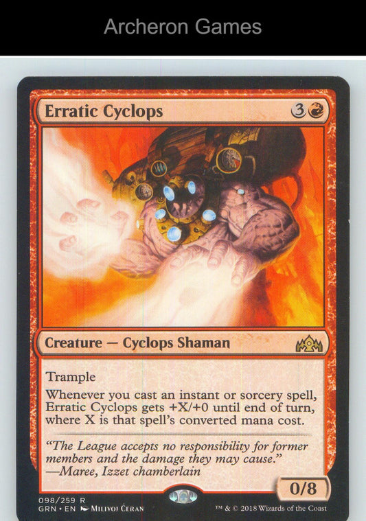 Erratic Cyclops GRN 98 R MTG Card NM/EX+