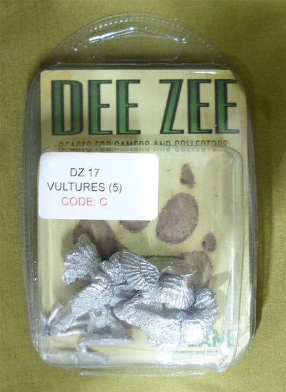Classic Metal Vultures set of 5 - Dee Zee Miniatures #1SN