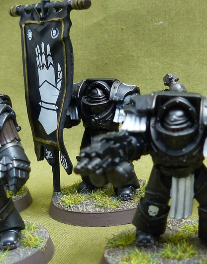 Legion Cataphractii Terminator Command Squad painted - Iron Hands - Warhammer Horus Heresy #2QA