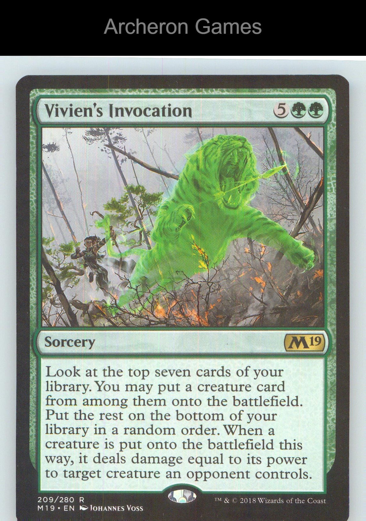 Vivien's Invocation M19 209 R MTG Card NM/EX+