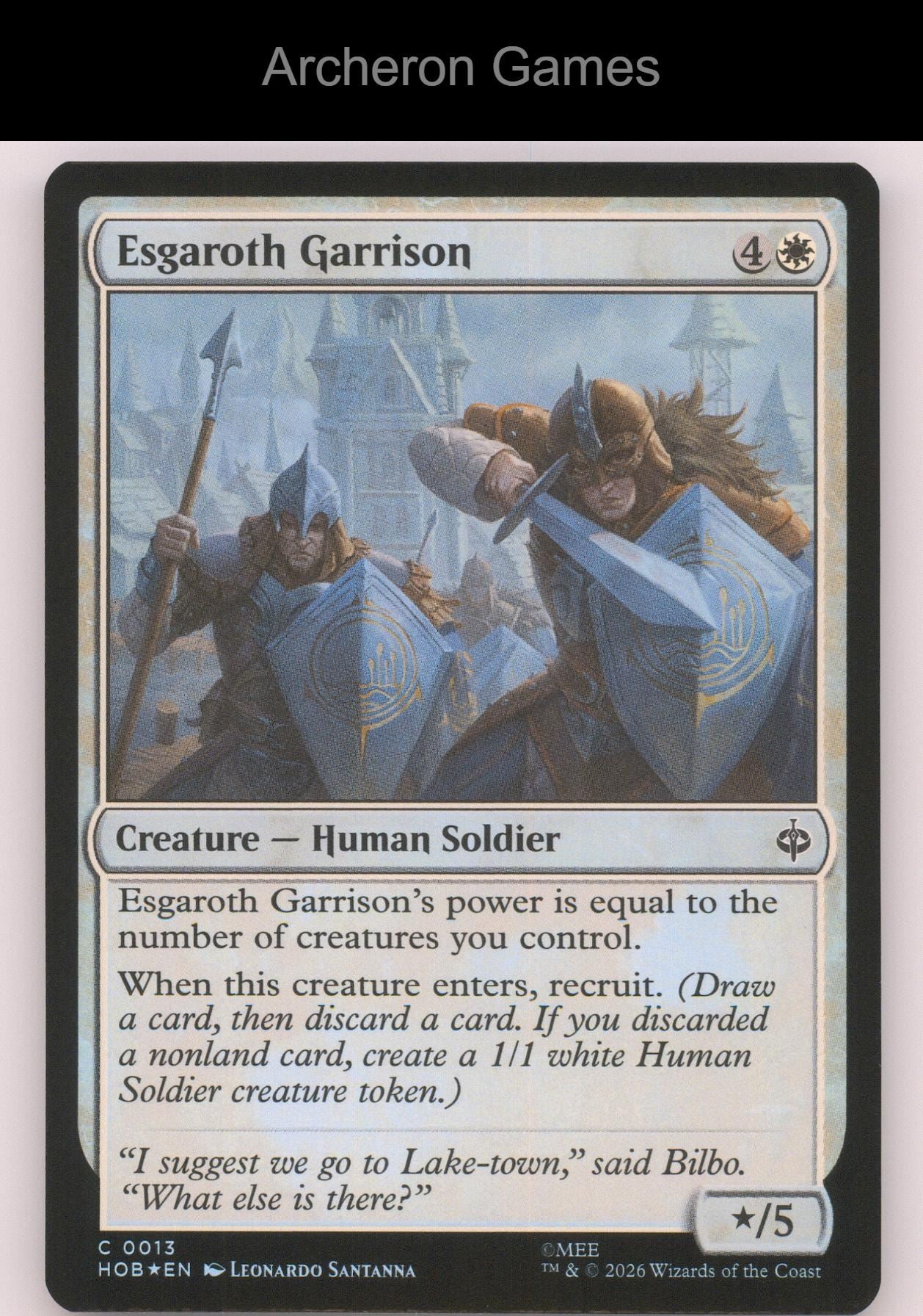 Esgaroth Garrison HOB 13 C MTG Card The Hobbit