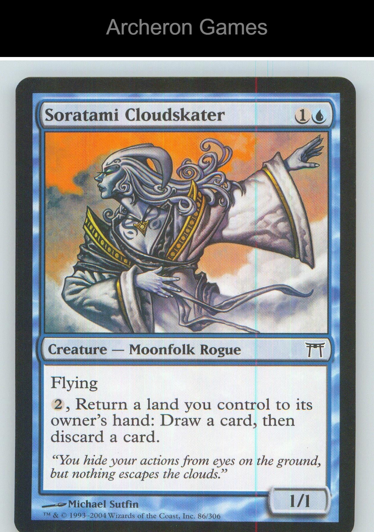 Soratami Cloudskater CHK 86 C MTG Card NM/EX+