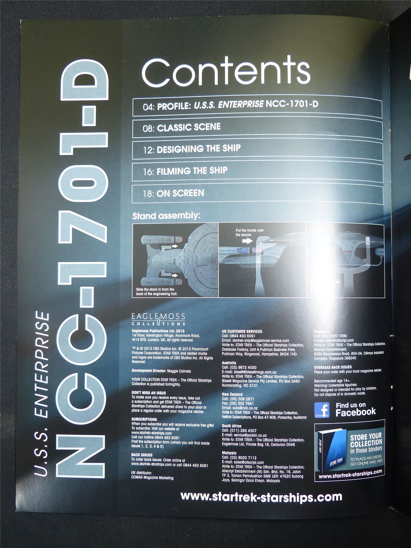 Star Trek The official Starships Collection #1 - Eaglemoss Magazine #2X1