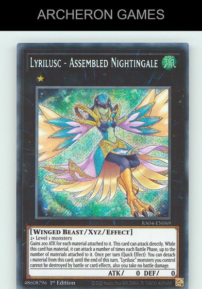 Lyrilusc - Assembled Nightingale (PCR) SEC YUGIOH Card