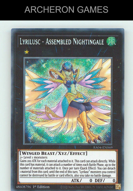 Lyrilusc - Assembled Nightingale (PCR) SEC YUGIOH Card