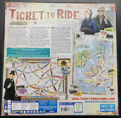 Ticket to Ride Expansion: United Kingdom - Board Game #781