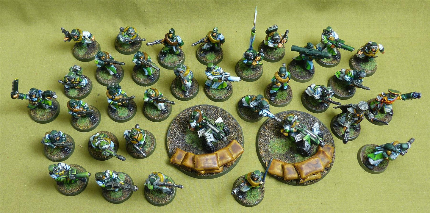 Classic Metal Valhalla Ice Warriors painted - Imperial Guards - Warhammer 40K #1PN