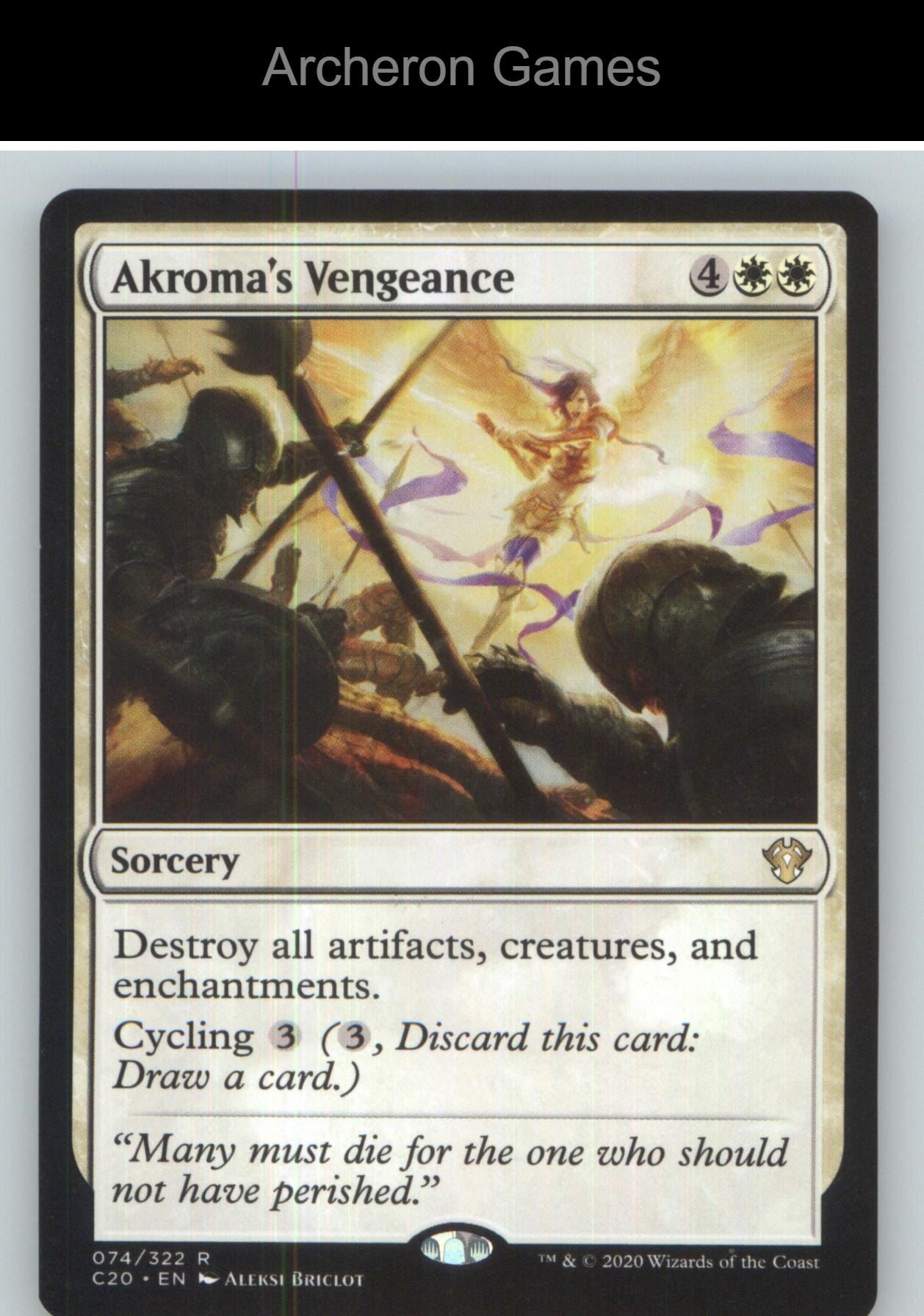 Akroma's Vengeance C20 74 R MTG Card NM/EX+