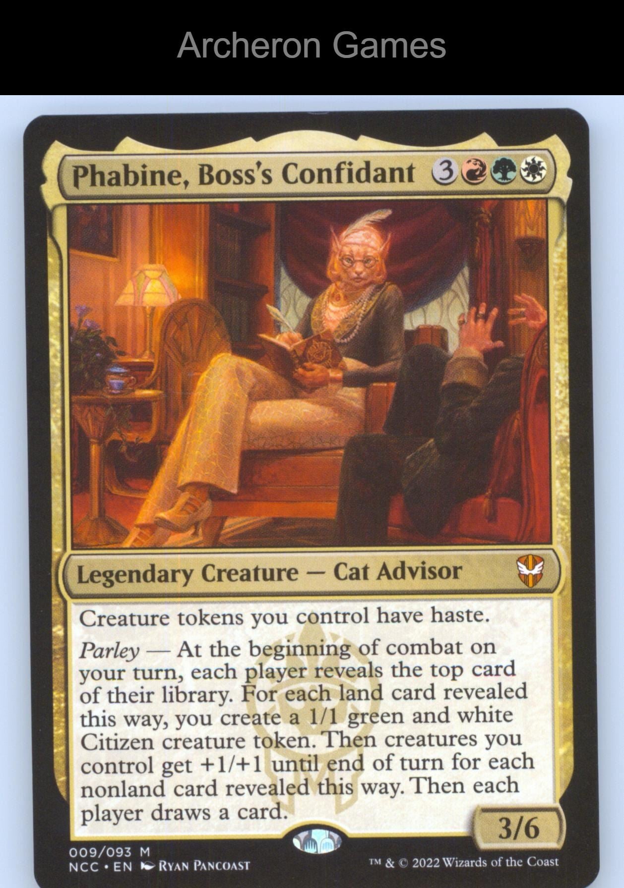 Phabine, Boss's Confidant 9 Mythic MTG Card Commander: Streets of New Capenna