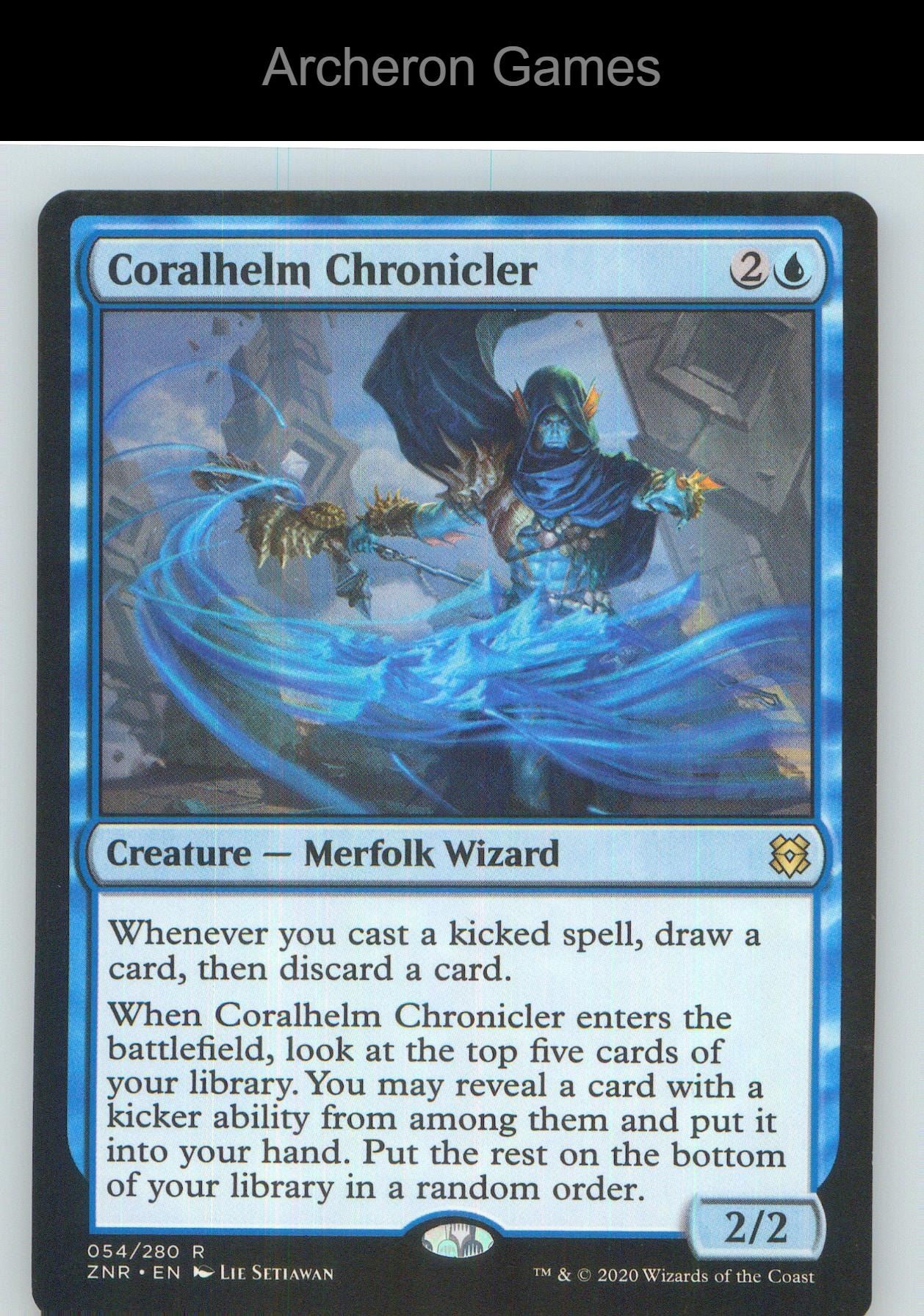 Coralhelm Chronicler ZNR 54 R MTG Card NM/EX+