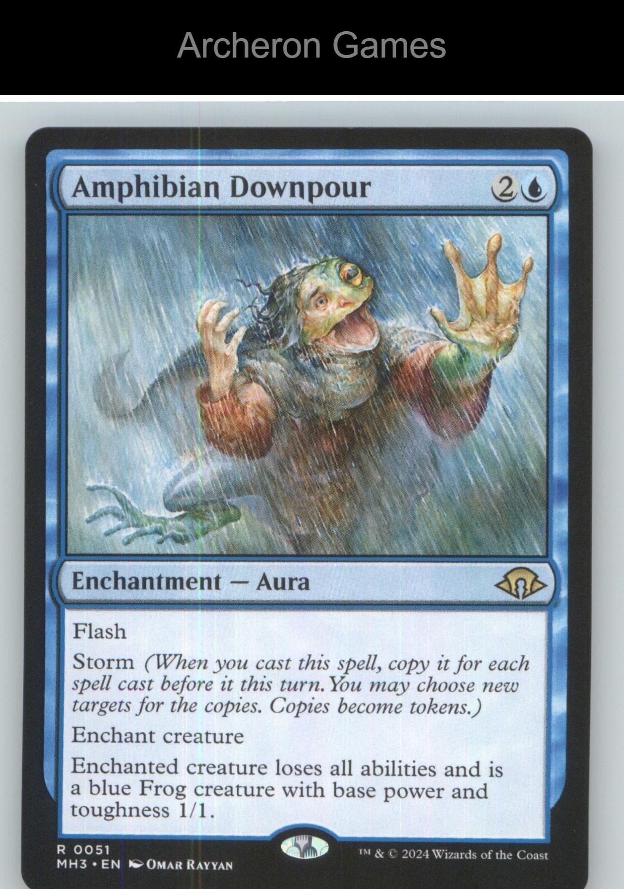 Amphibian Downpour MH3 51 R MTG Card NM/EX+