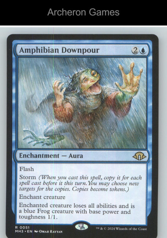 Amphibian Downpour MH3 51 R MTG Card NM/EX+
