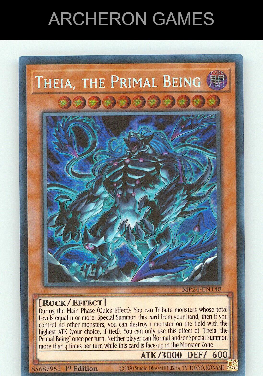 Theia, the Primal Being SEC YUGIOH Card