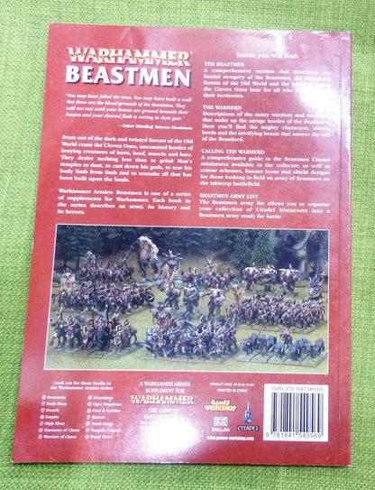 Warhammer Beastmen 2009 Softback Book - Warhammer AoS 40k #9B