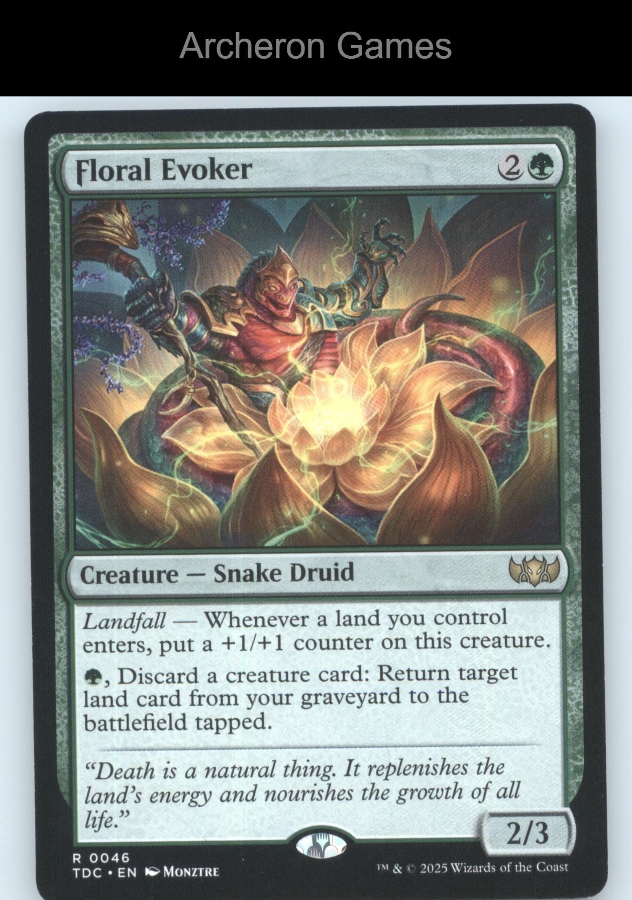 Floral Evoker 46 R MTG Card Commander: Tarkir: Dragonstorm