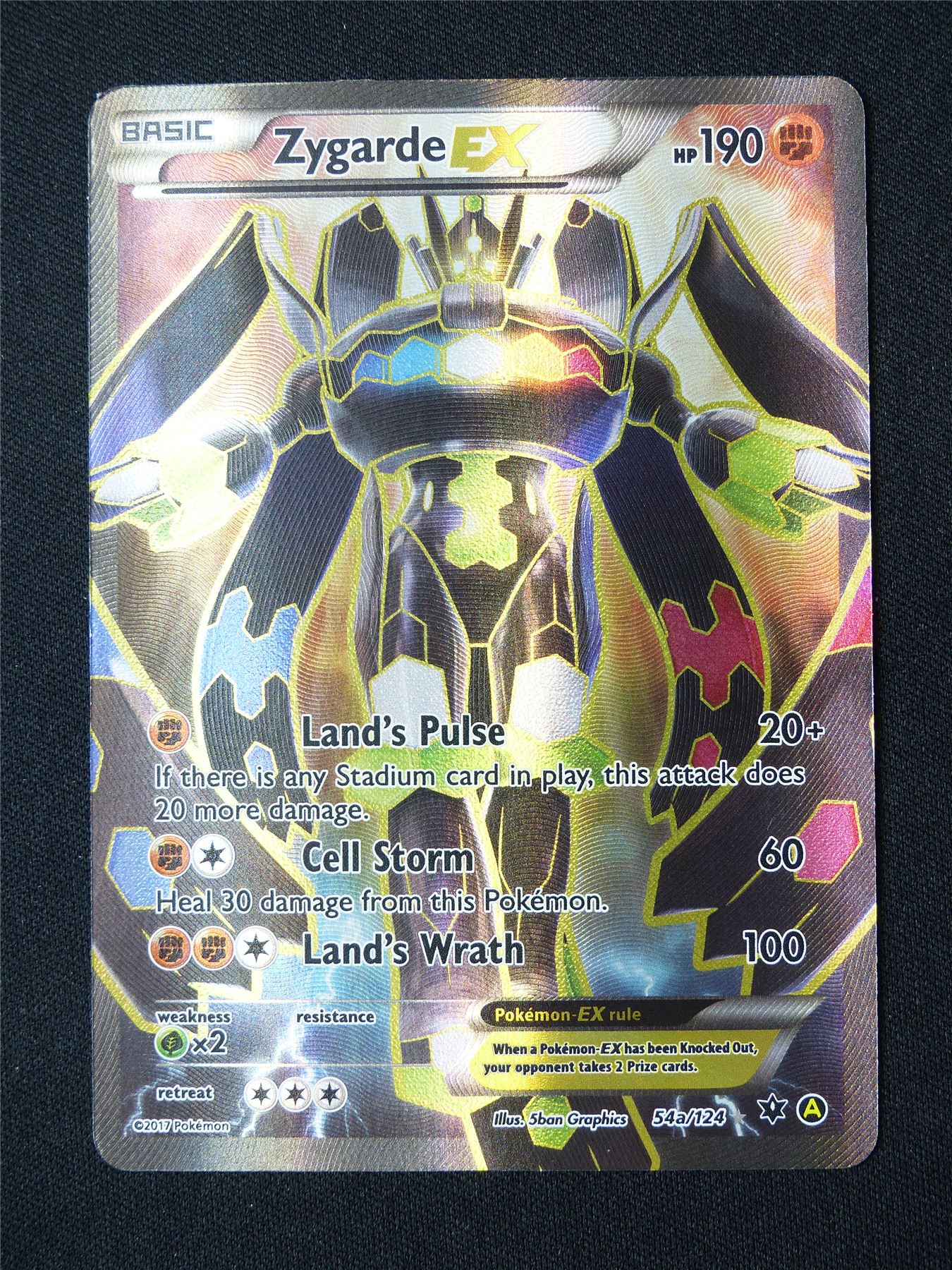 Zygarde EX 54a/124 Textured Holo - Pokemon Card #8S8