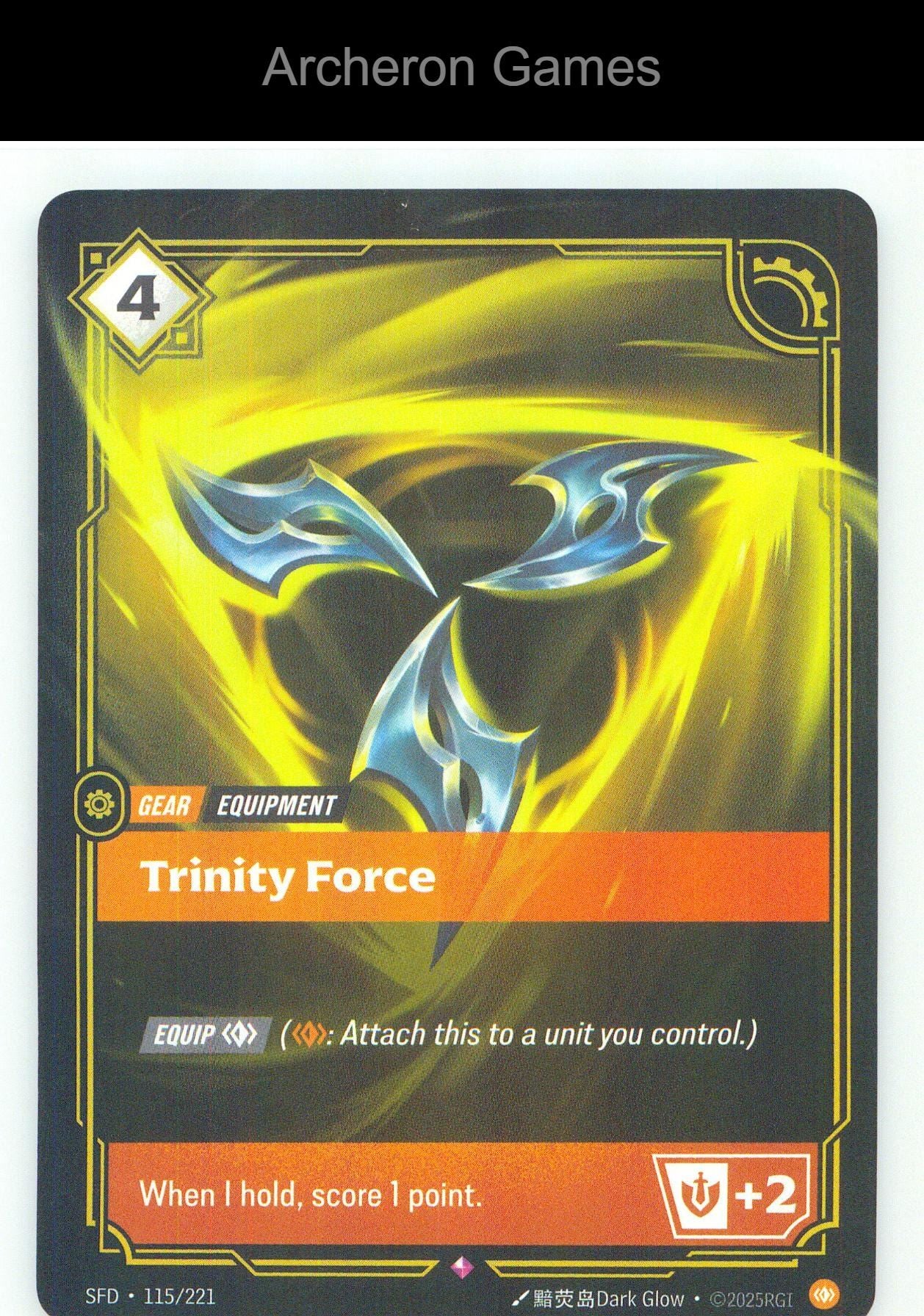 Trinity Force SFD 115/221 R Spiritforged Riftbound Card Foil