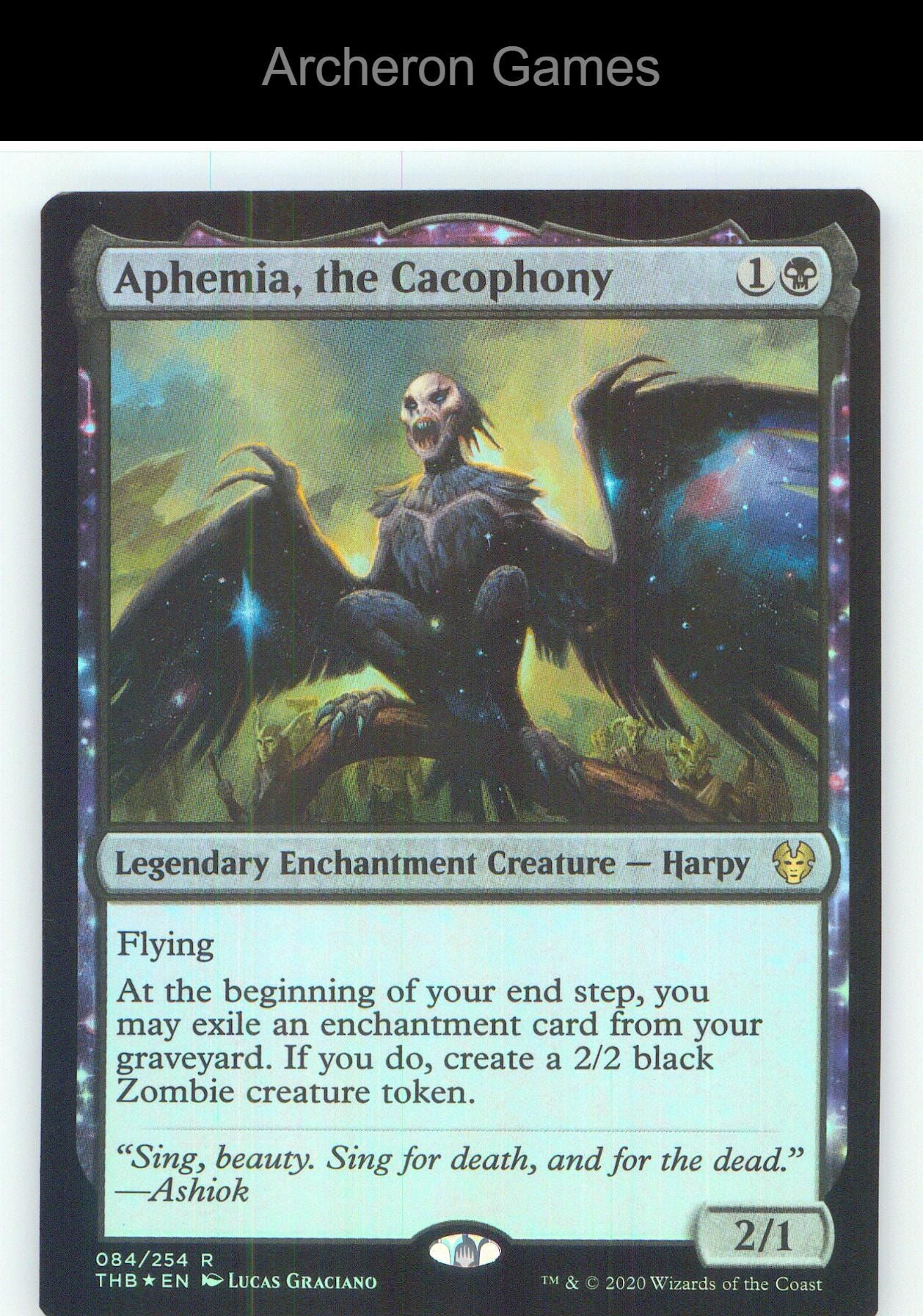 Aphemia, the Cacophony THB 84 R MTG Card NM/EX+ Foil