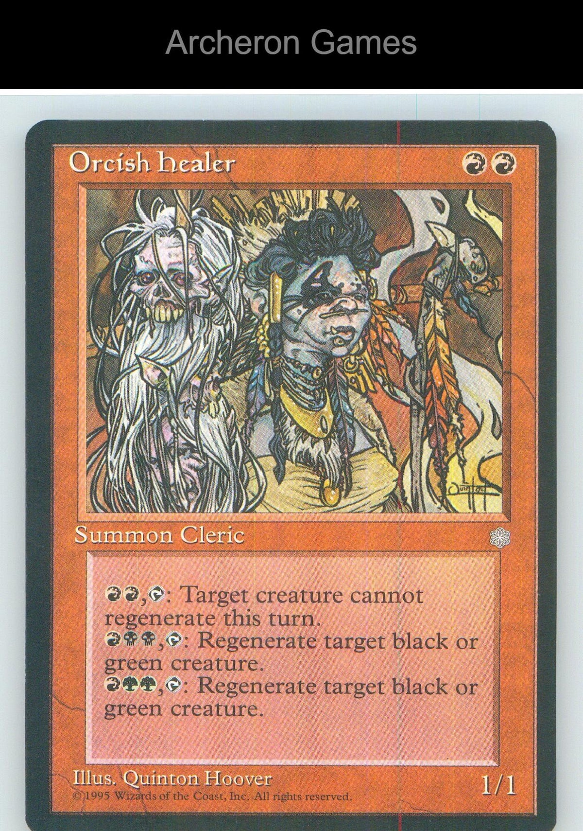 Orcish Healer ICE UC MTG Card NM/EX+