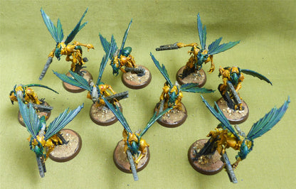 Vespid Stingwings painted - Tau Empire - Warhammer Kill Team #K9