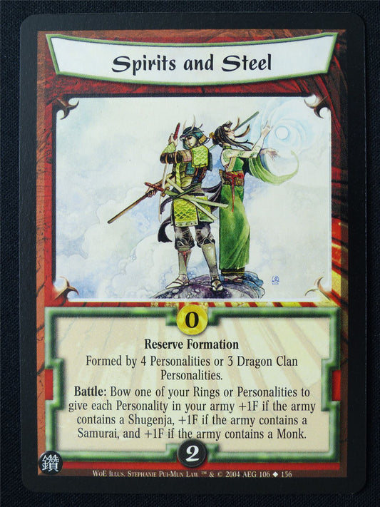 Spirits and Steel - WoE - Legend of the Five Rings L5R Card #YS