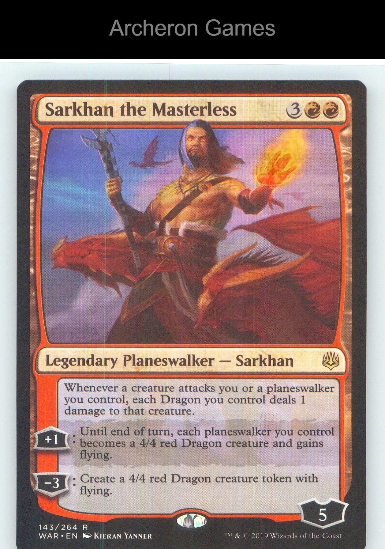 Sarkhan the Masterless WAR 143 R MTG Card NM/EX+