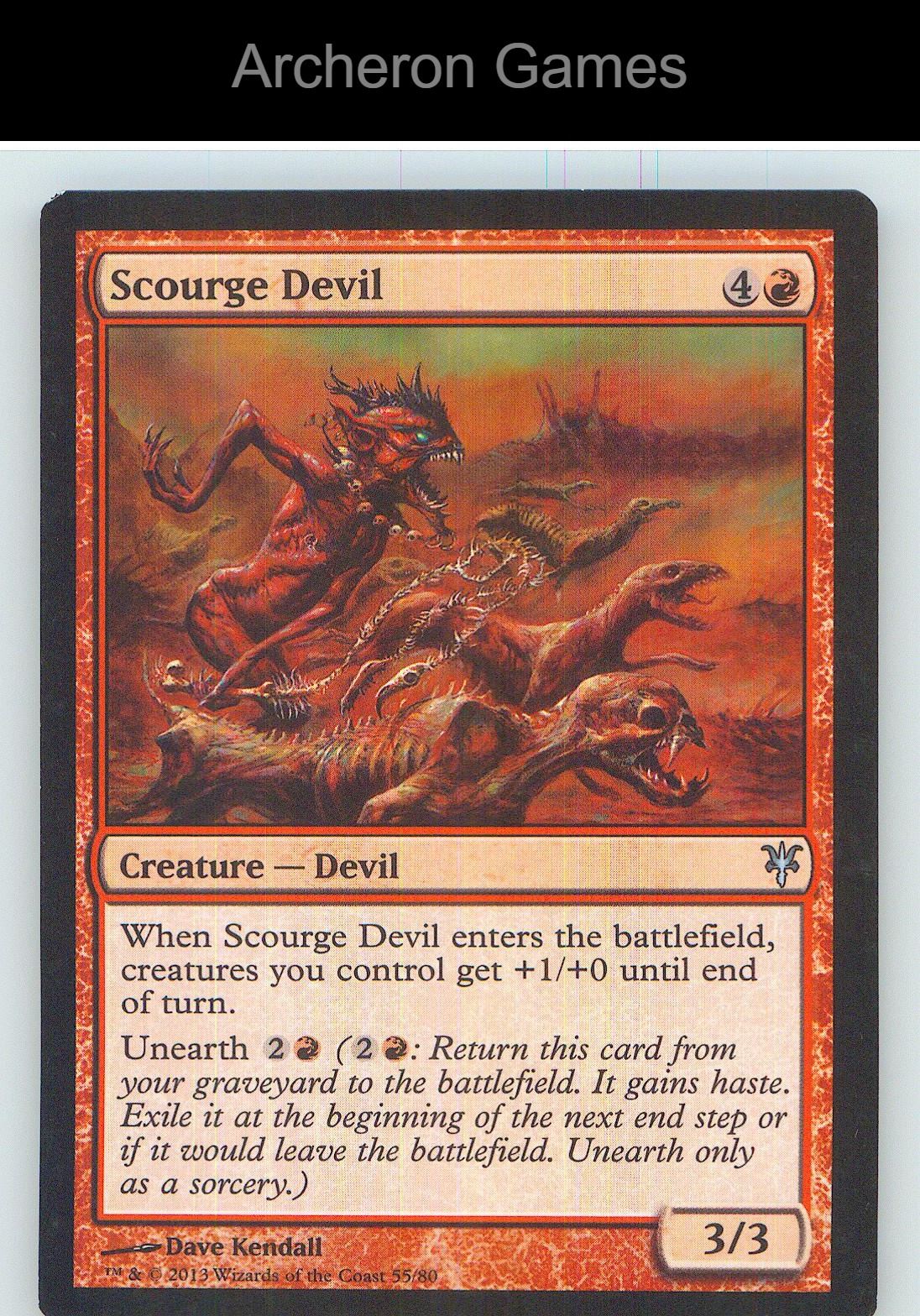 Scourge Devil SBT 55 UC MTG Card NM/EX+