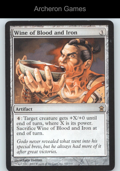 Wine of Blood and Iron 161 R MTG Card Saviors of Kamigawa
