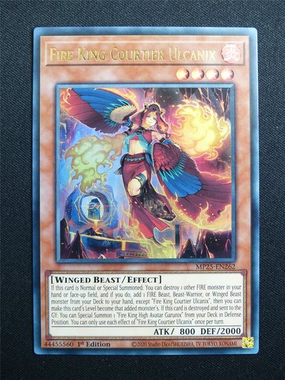 Fire King Courier Ulcanix MP25 Ultra Rare - 1st ed Yugioh Card #3I7