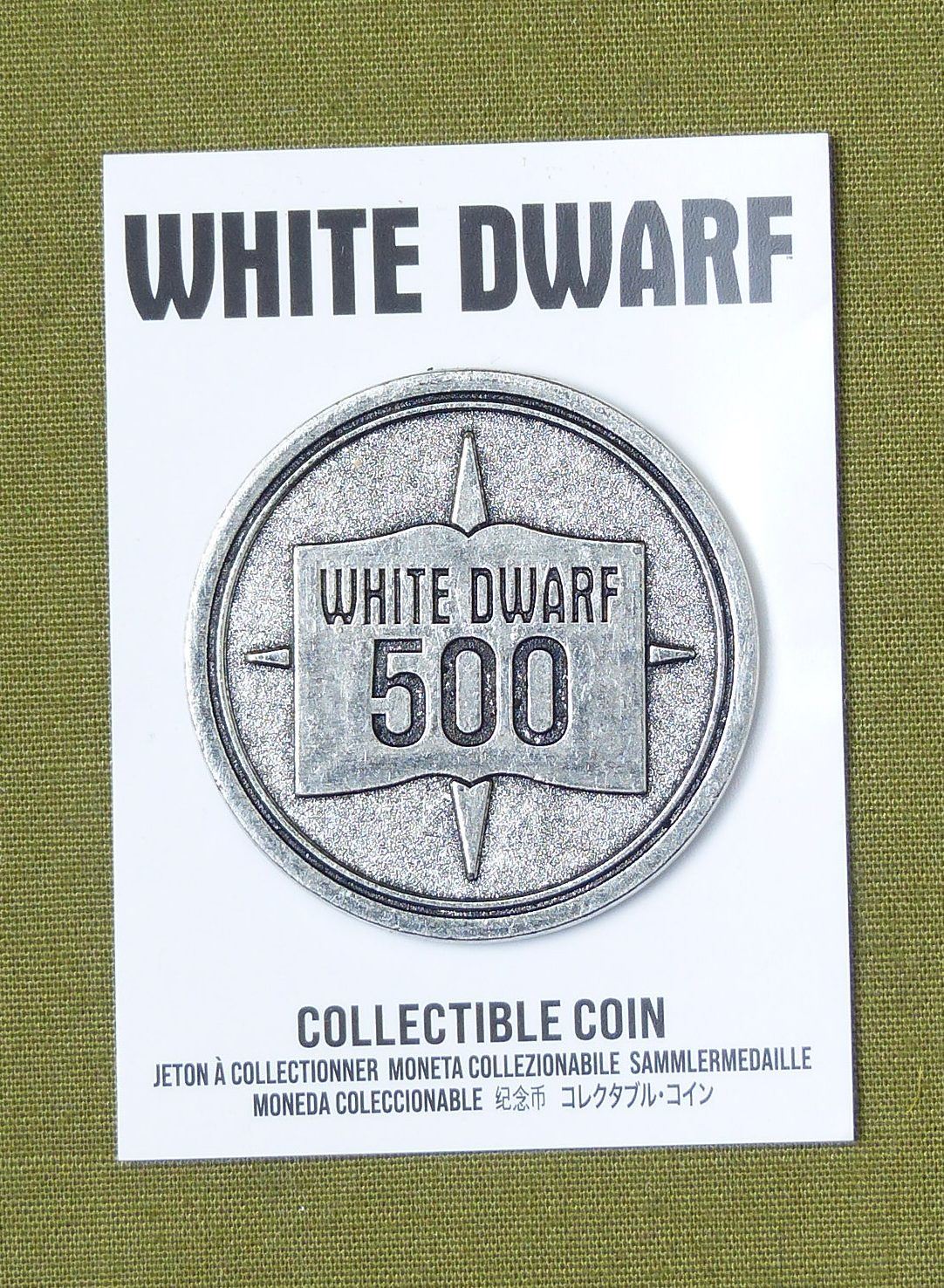 White Dwarf 500 - Warhammer Collectable Coin #Y4
