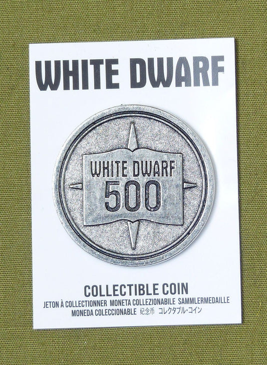 White Dwarf 500 - Warhammer Collectable Coin #Y4