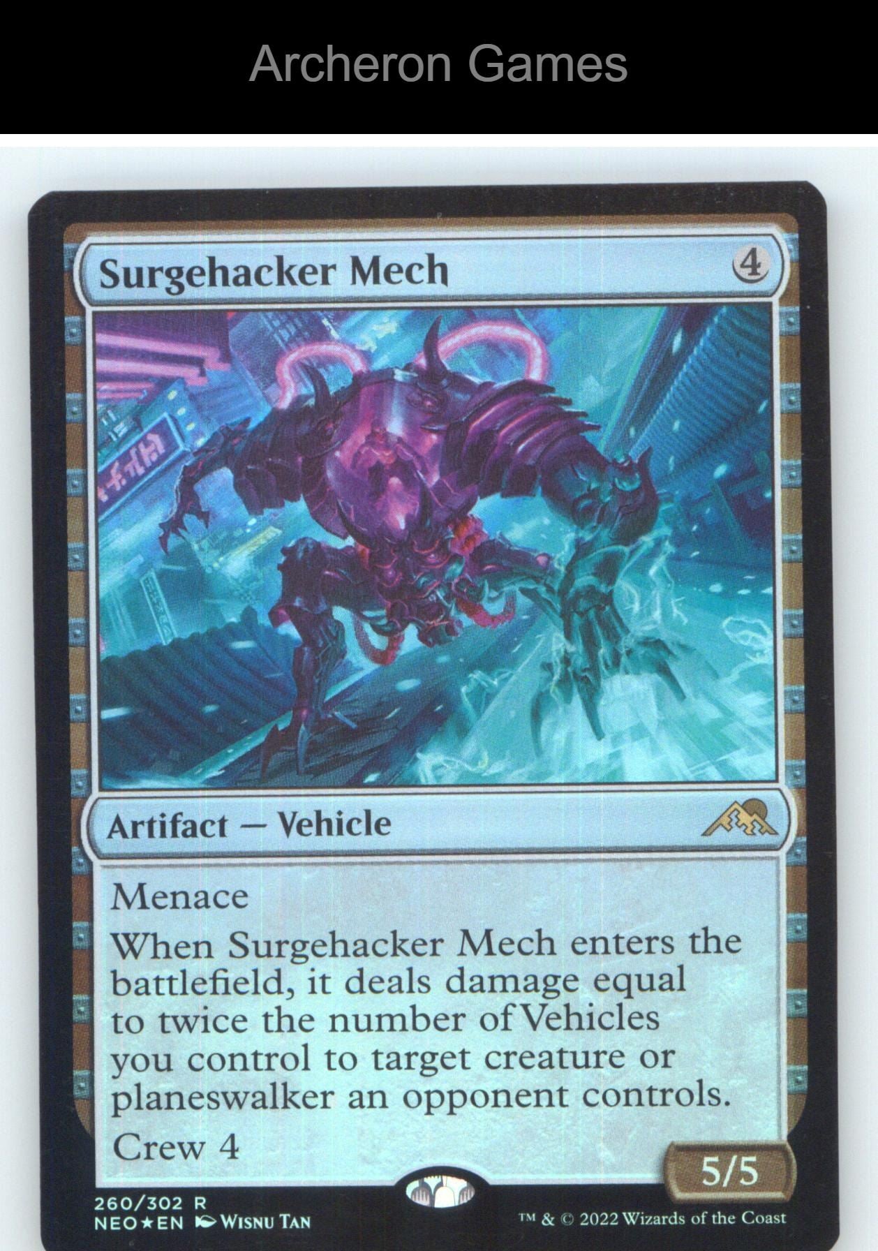 Surgehacker Mech NEO 260 R MTG Card NM/EX+ Foil
