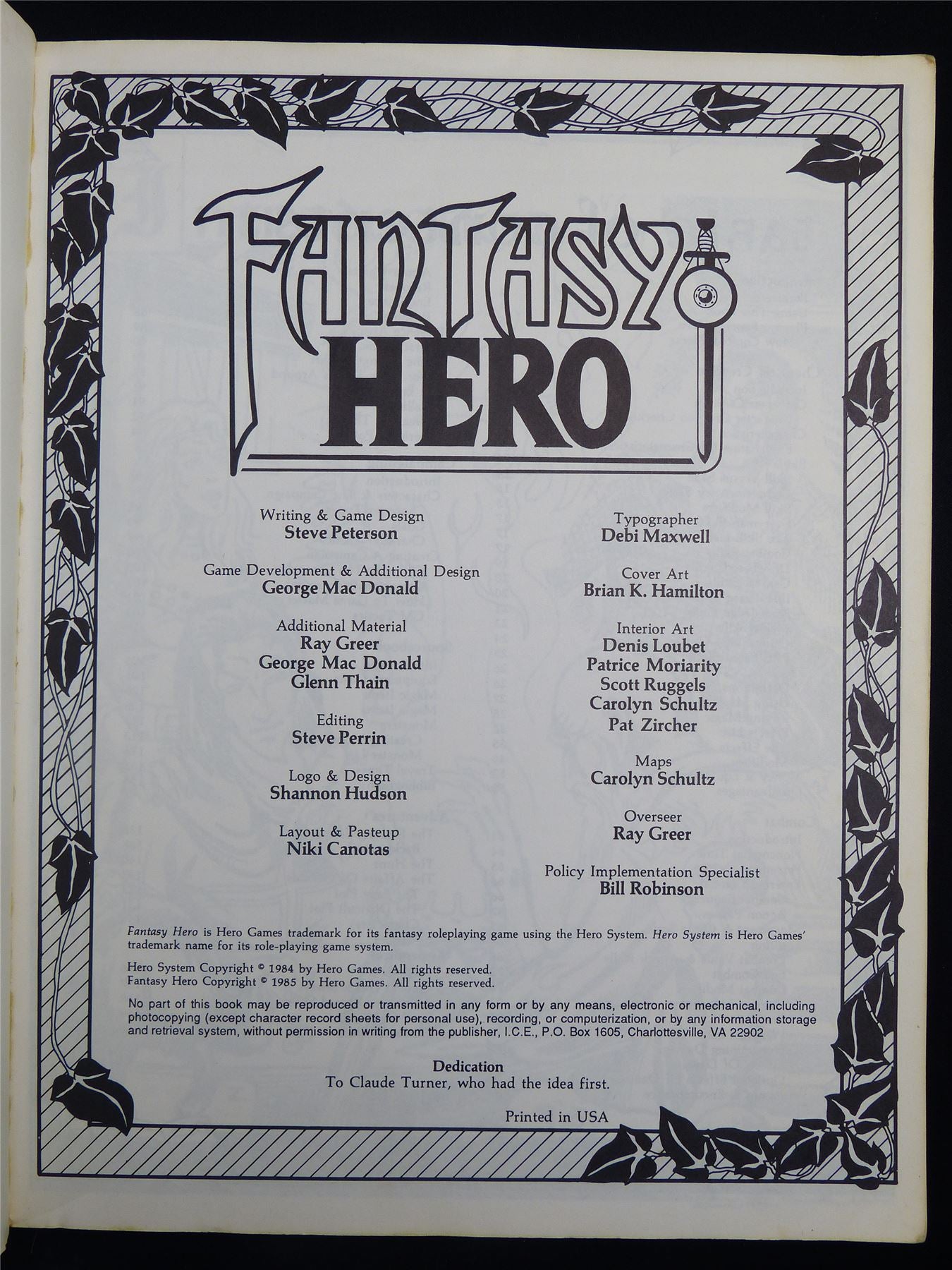 Fantasy Hero: Roleplaying Game of Adventure - Roleplaying Book Softback #2SR