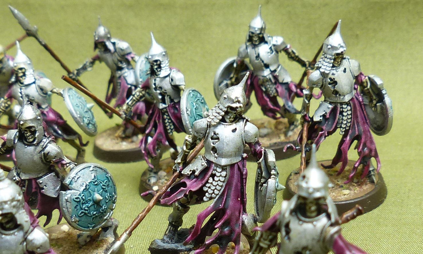 Deathrattle Skeletons painted - Soulblight Gravelords - Warhammer AoS #4A1