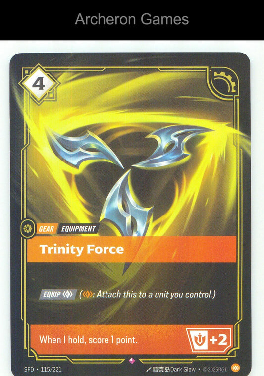 Trinity Force SFD 115/221 R Spiritforged Riftbound Card Foil